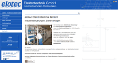 Desktop Screenshot of elotec-gmbh.de