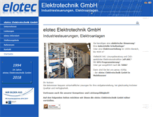 Tablet Screenshot of elotec-gmbh.de